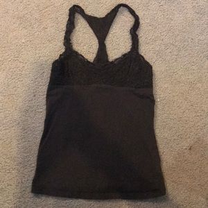 Dark Grey lace tank top